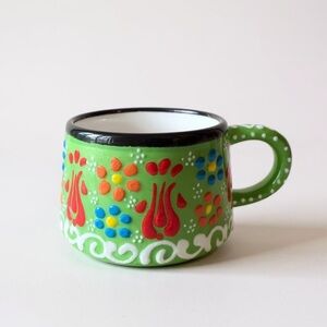 Colorful Hand-Painted Ceramic Mug
